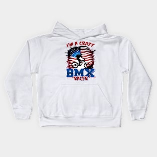 I'm a Crazy BMX Racer Kids Hoodie